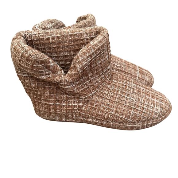 Parachute Waffle Bootie Slipper Turkish Cotton Size Large Men 10-10.5 'Terra' - Picture 1 of 8